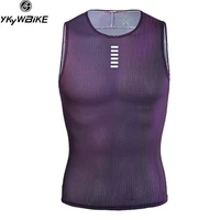 ykywbike 2021 cycling base layer summer jersey cycling vest reflective mtb bike bicycle vest mesh underwear cycling clothing