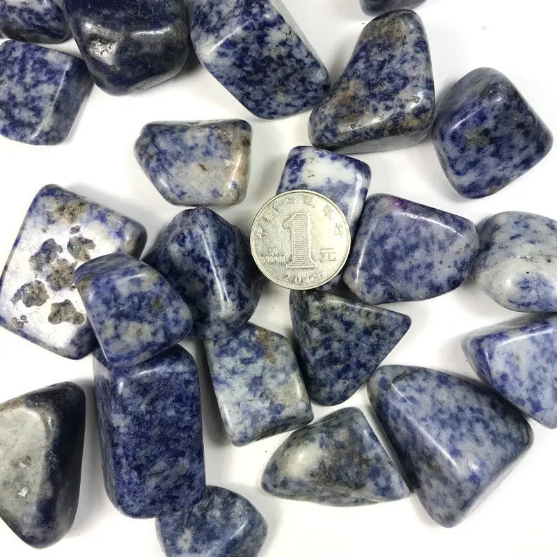 

Drop Shipping 100g Natural Blue Point Stone Quartz Crystal Specimen Healing Stones Home Decor Healing Stones