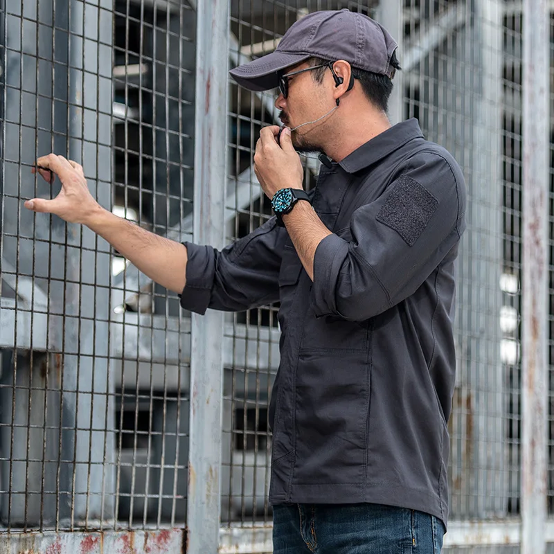 WOLFONROAD Мужская рубашка в стиле милитари быстросохнущая мужская тактическая