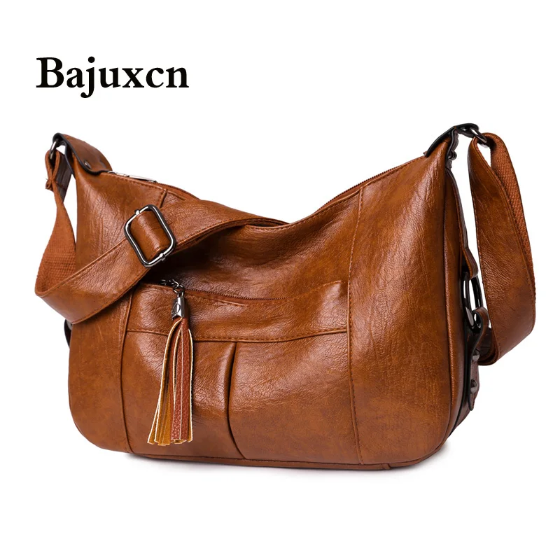 

Брендовая модная женская сумка 2020, Новая высококачественная кожаная сумка-мессенджер с кисточками, роскошная дизайнерская Классическая тр...