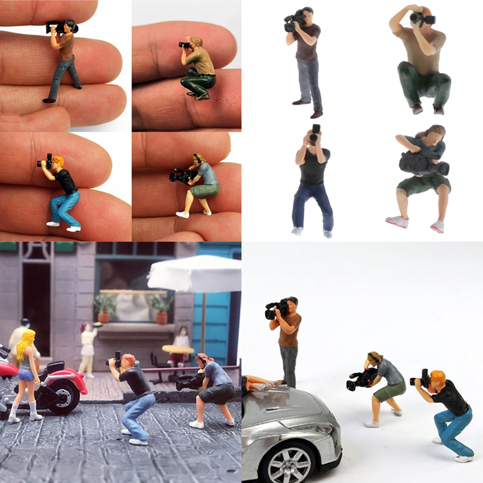 

Tiny 1:87 Paparazzi Photographer People Street Layout for Accs