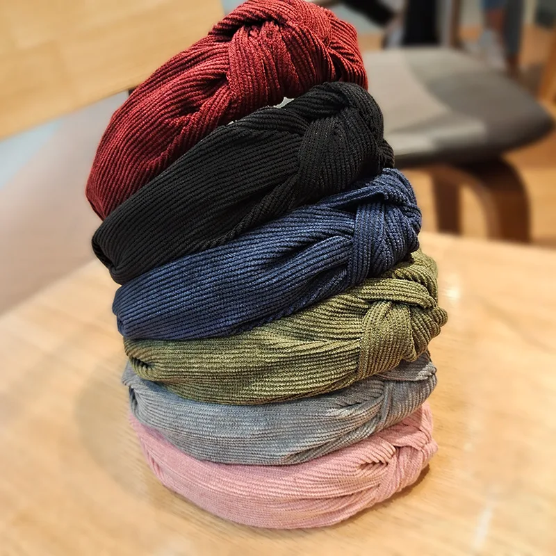 

Женская Вельветовая повязка на голову, милый головной убор для девушек, женский аксессуар для волос с бусинами, обручи для волос в Корейском...