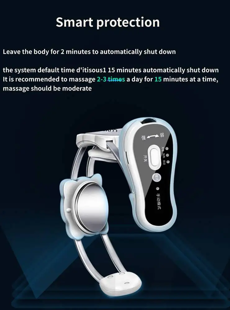 Электрический импульсный массажер для шеи шейного позвонка многомерное