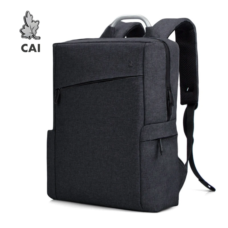 Простой мужской рюкзак для ноутбука CAI водонепроницаемая школьная сумка