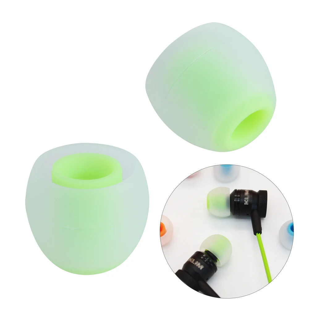 6 пар/партия универсальный 3 8 мм Красочные In ear наушники силиконовые сменные