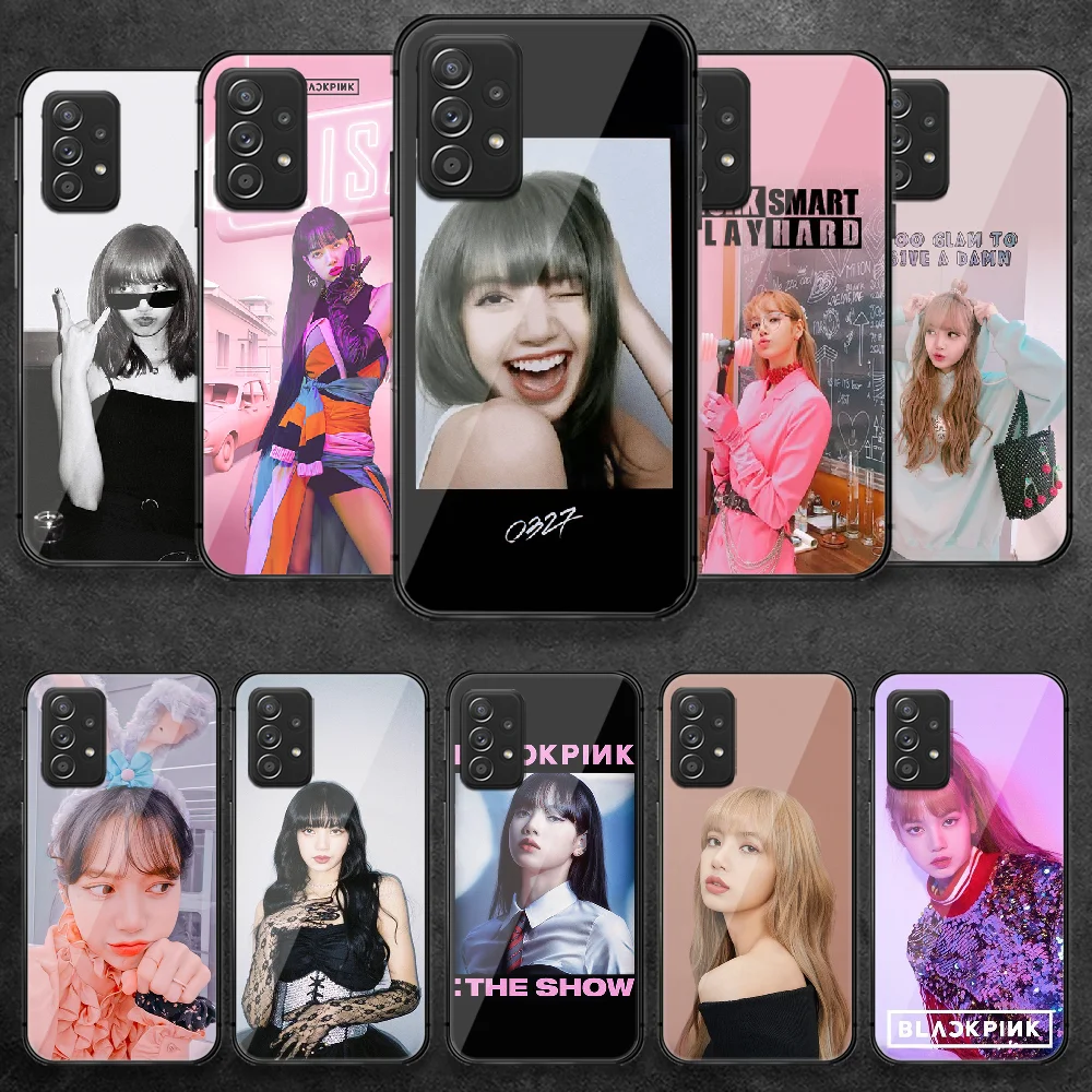 

Lisa Lalisa Kpop Tempered Glass Phone Case Cover For Samsung Galaxy A 10 12 20 E 21 30 32 50 40 51 52 70 71 72 S Etui Waterproof