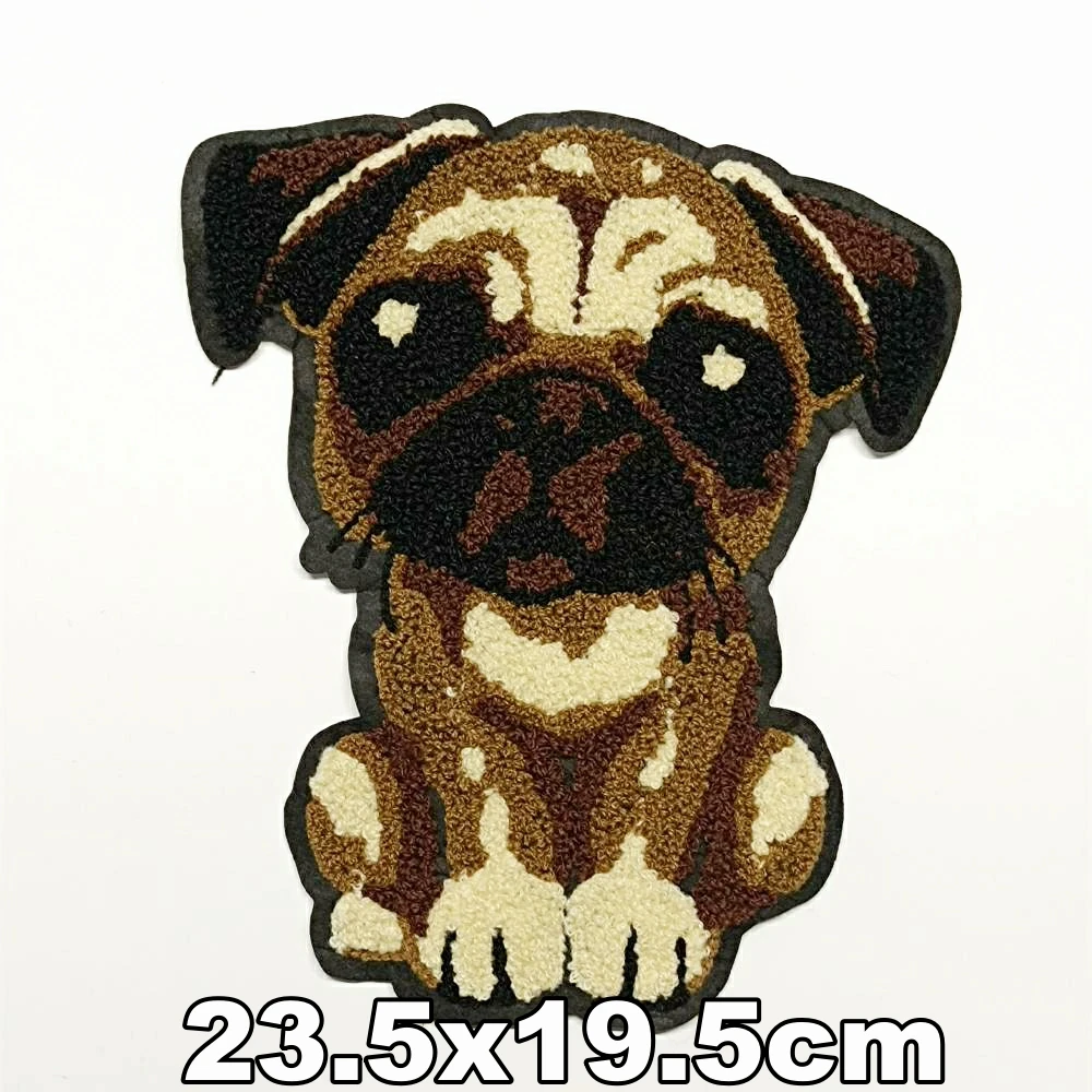 

Accessory large embroidery big dogs cartoon patches for clothing AZ-242