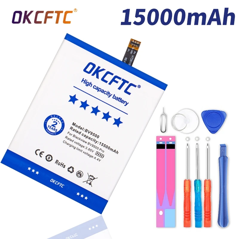 

Новый оригинальный аккумулятор 15500 мАч BV 9500 для Blackview BV9500 Pro /PLUS MT6763T 536380 телефон + номер отслеживания