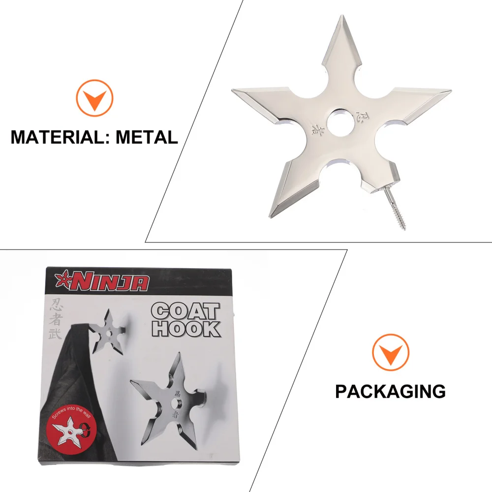 

1Pc Decorative Clothes Hook Metal Durable Hanger Home Sundries Hook Silver