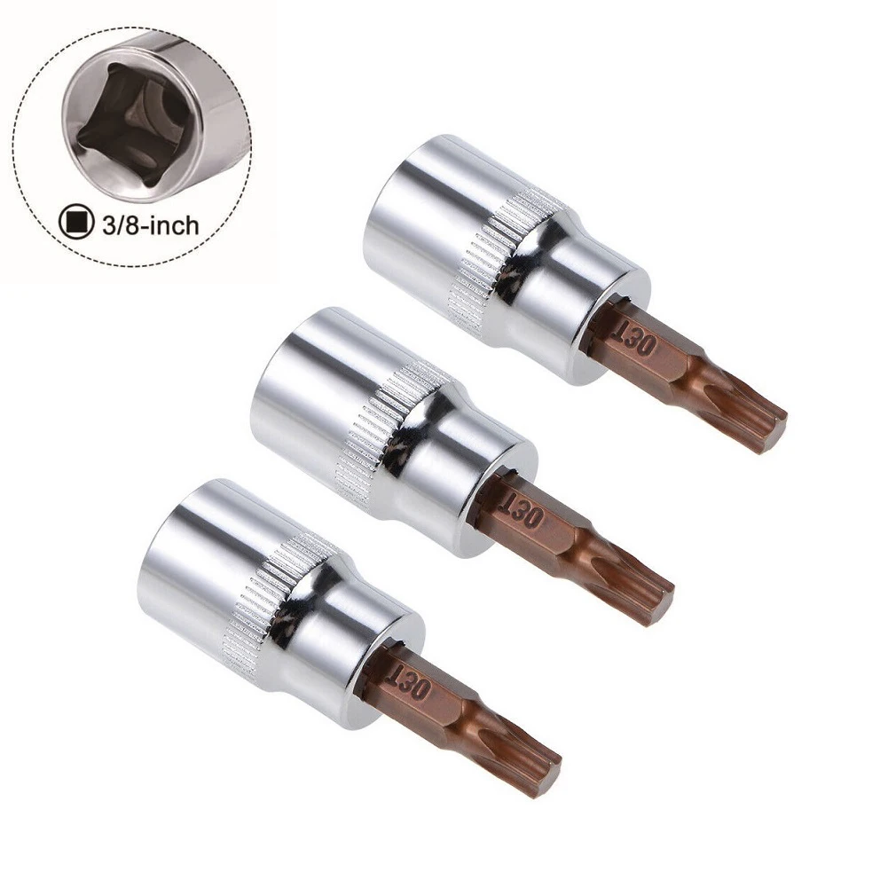 

DIY hand-making Drive Bit Sockets 3/8inch Torx S2 Steel Length 48mm New