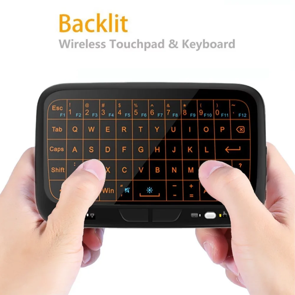 

2.4G Wireless mini Keyboard for Laptop Desktop with backlight Touchpad Keyboard for Windows Mac Smart TV PS3