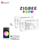 Умный домашний DC12V-24V GLEDOPTO Zigbee 3,0 Zll RGBW светильник с затемнением контроллер полосы совместим с ECHO Plus Smartthings Hub