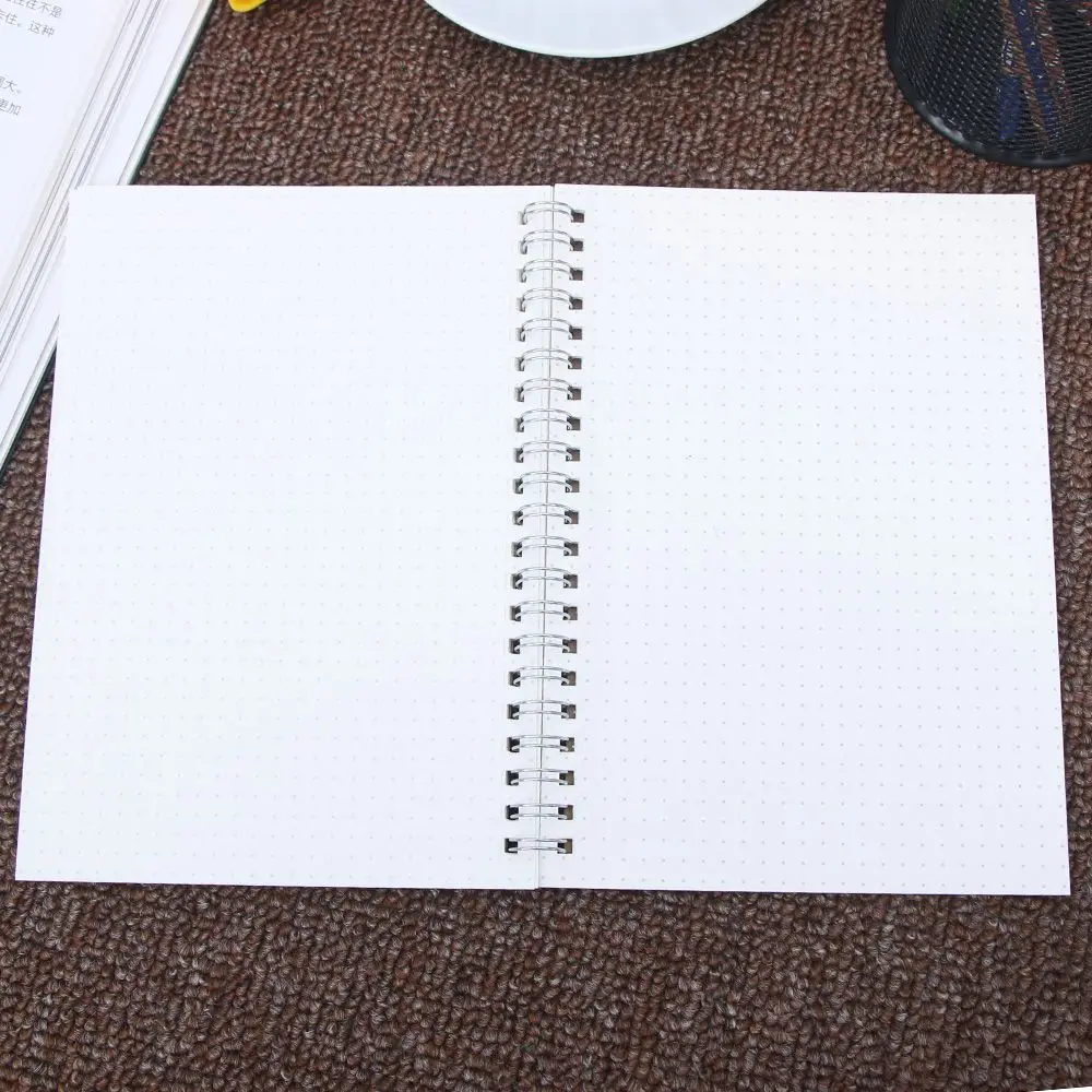 1pcs Creative A5 Journal Notebook Medium Hardcover 90 Pages Dot Matrix White School Stationery Supply | Канцтовары для офиса и