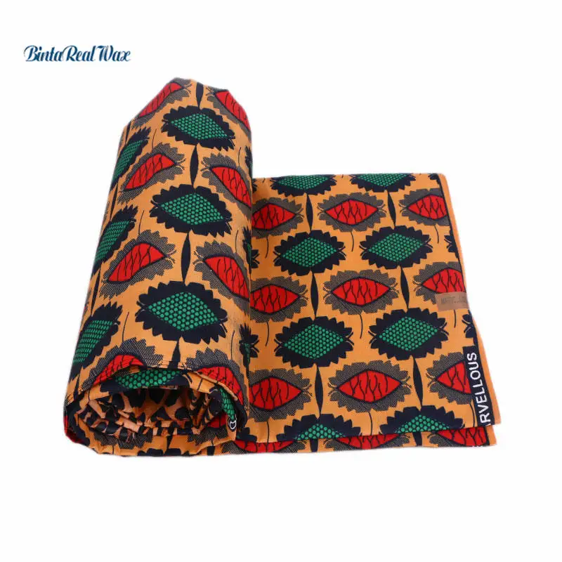 Африканские ткани из полиэстера с воском 2019 Анкара Новые Вечерние высокого