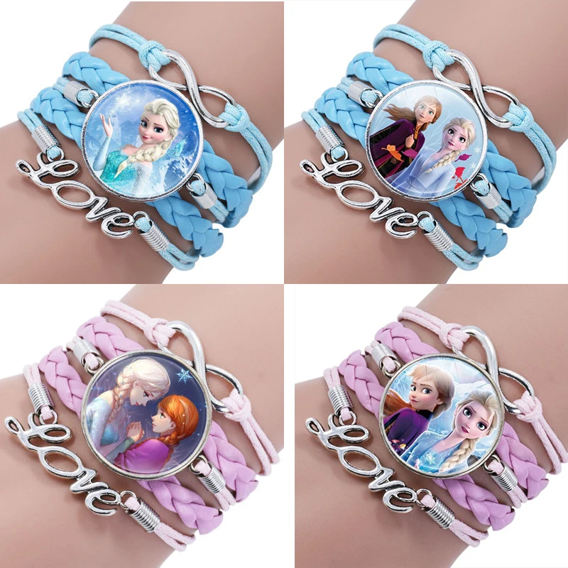 Детский мультяшный Браслет Принцесса Диснея милый браслет Холодное сердце Эльзы