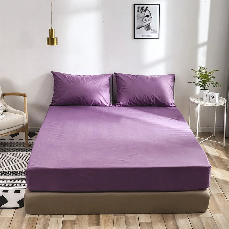 

Wet Bedspread Waterproof Bed Can Be Machine Washed Solid-colored Matte Mattress Cover Bed Sheets Sheets Bed Sheet Set