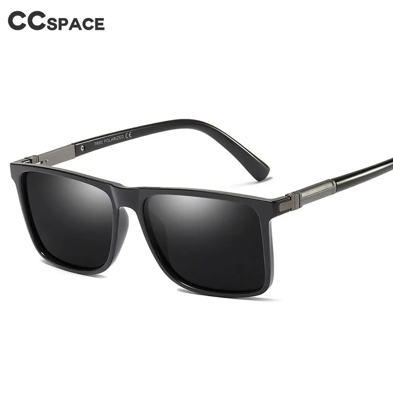 45968 пластиковые титановые поляризованные Квадратные Солнцезащитные очки для