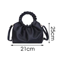 Luxury Leather Small Handbag Soft Evening Clutches Women Hand Dumpling Bag Leather Crossbody Bag Female Totes Bag Hand Purse