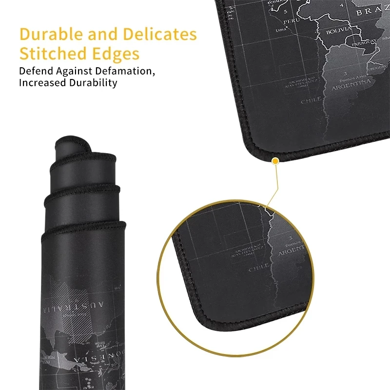 

XXL Mouse Pad Anti-slip Natural Rubber Computer Desk Mat Gaming Mouse Mat Stitched Edge Gaming Mouse Pad for PC Desk Mat