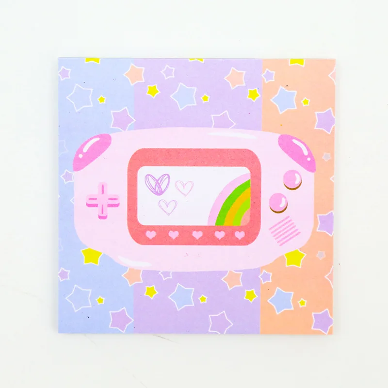 Компьютерная игра Машина Планировщик Блокнот 50 листов Kawaii клейкая бумага для заметок, Канцтовары милые Papeleria Скрапбукинг Блокнот подарок 01960 - Цвет: 02144-Game Machine