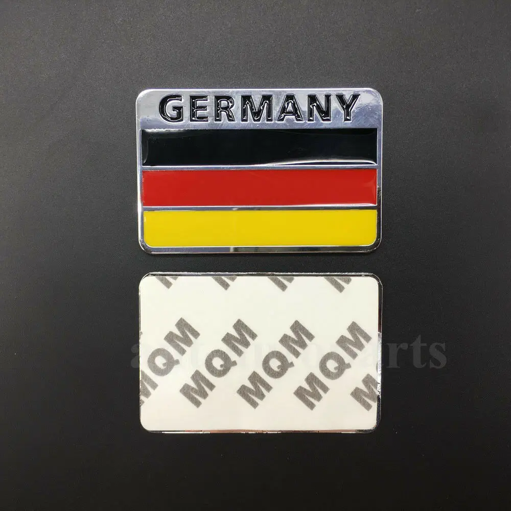 

3D Metal Chrome Germany Flag Car Auto Trunk Fender Emblem Badge Decal Sticker