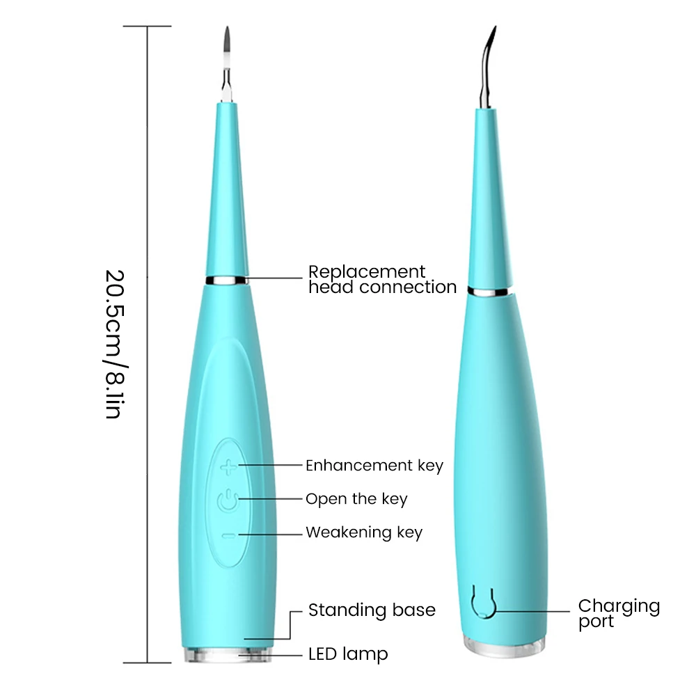 

Rechargeable Vibrition Sonic Dental Scaler Tooth Calculus Remover Tooth Stains Tartar Cleaner Hygiene Dentist Tool Whiten Teeth