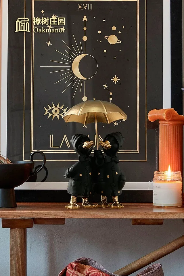 

Nordic light luxury duck furnishing ornaments living room TV cabinet porch wine cabinet ornaments contracted desktop crafts