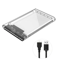 hdd enclosure 2 5 inch usb 3 0 hard drive case high data transmission speed ssd transparent box for windows 7810 hot