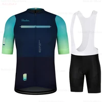 team ralvphaful cycling jersey set breathable bicycle clothing riding bike clothes short sleeve sports cycling set ropa cicli
