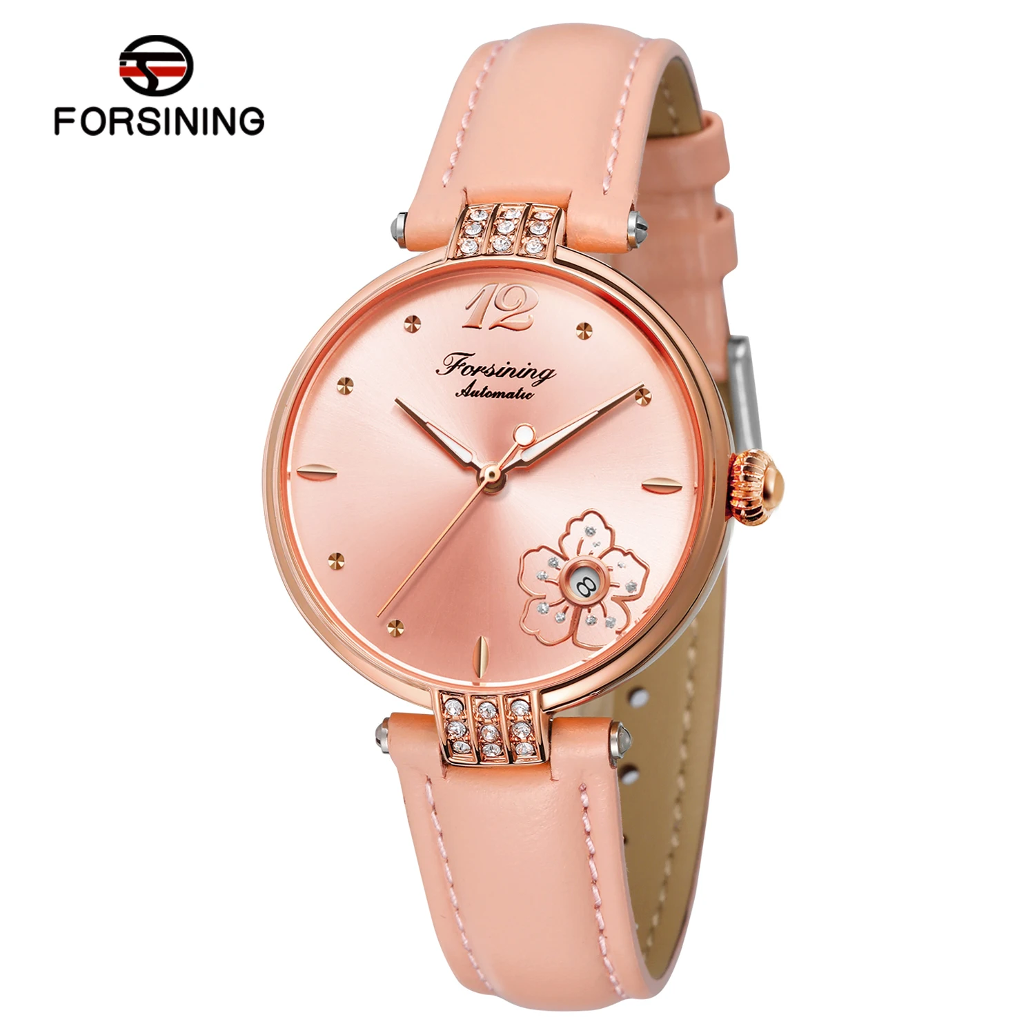 

Brand 4137 Watches Waterproof Skeleton Fashion Leather Strap Luxury Mechanical Automatic Wrist Women Wristwatch