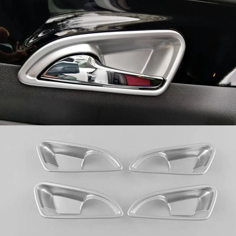 

For OPEL Mokka BUICK ENCORE 2016 2017 2018 Accessories Interior Car Door Pull Handle Bowl Molding Cover Trim ABS Matte 4pcs