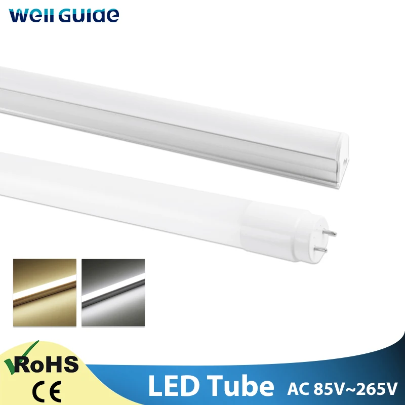 

LED Tube T8 LED Lamp Super Bright 60cm 9W LED Lampara Tube Wall Lamp Bulb Lamp Light Home Light High Power Cold Warm White 220V