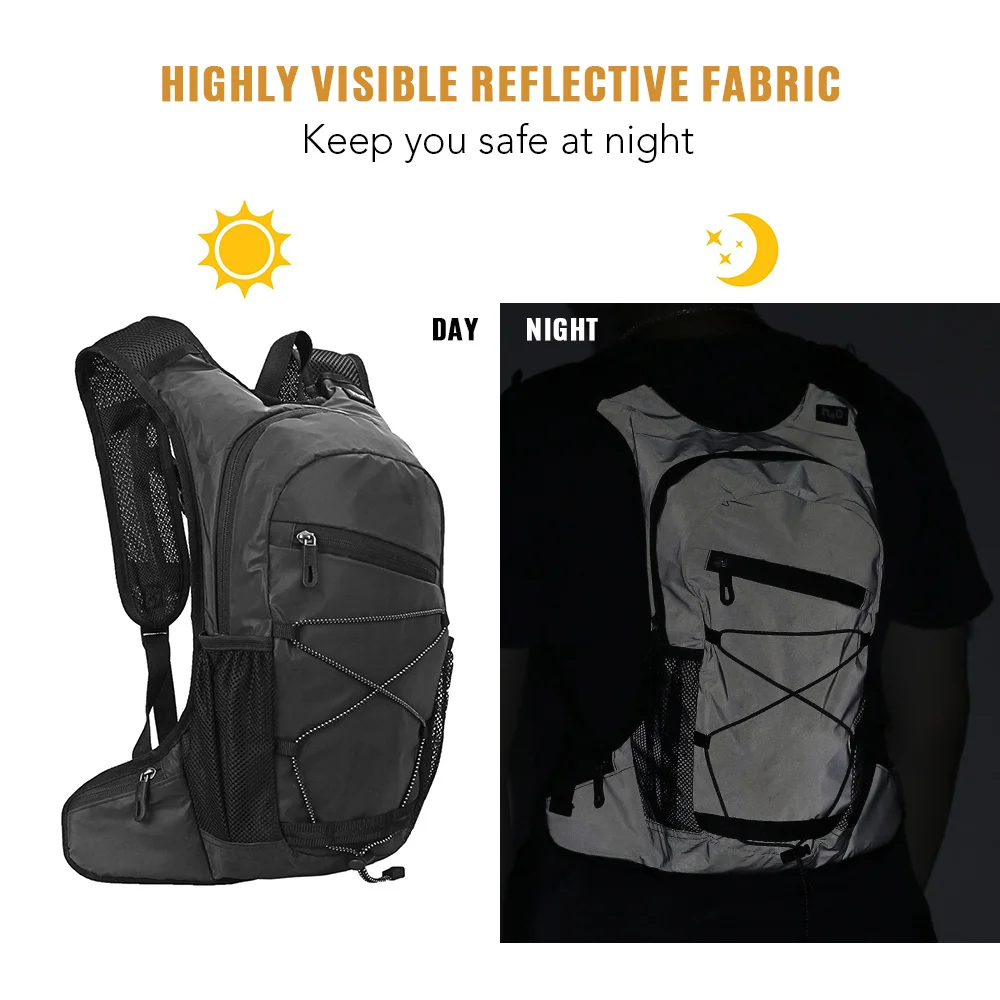 

21x9 x40cm Cycling Backpack Camping Hydration Water Bag Outdoor Running Hiking Backpack Travel Daypack Shoulder Bag