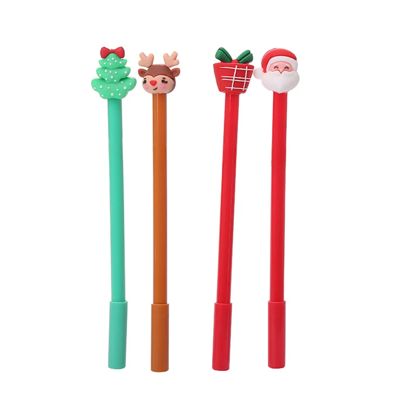 

Christmas Stationery Kawaii Santa Claus Gel Pen School Office Supply Novel Creative Cartoon Office Supplies Black Sign Pen 0.5mm