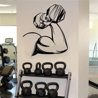 Fitness Wall Decal Workout Gym Wall Decor Motivational Quote Stickers Home Gym Posters Garage Decoration Man Cave Murals P393