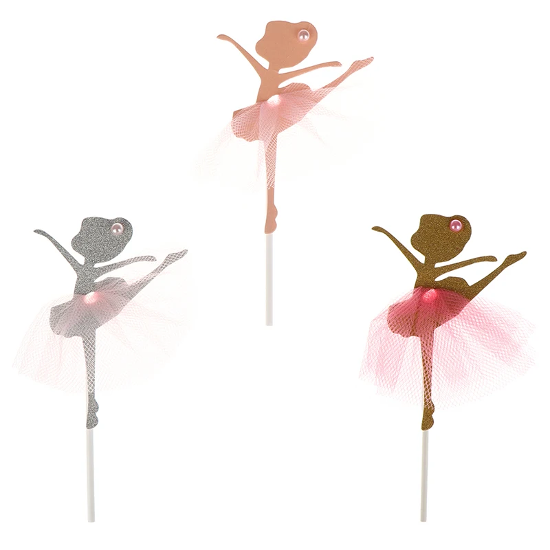 2 шт./упак. торт топперы капкейки фигурки жениха и невесты с золотым блеском Танцы