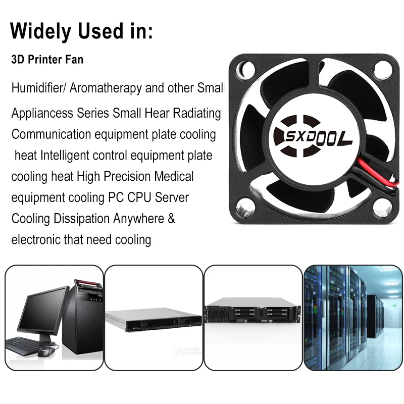 2Pcs Original New SXDOOL Cooler 40mm 40x40x20mm 4020 DC 12V 2Pin Dual Ball Bearing Brushless Cooling Fan high quality long life |