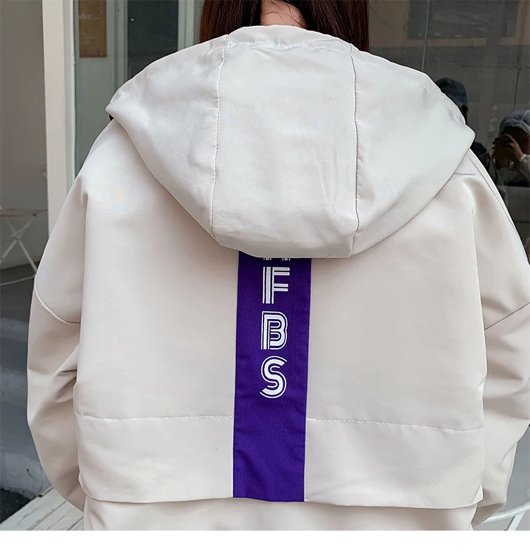 Женская зимняя куртка ZQLZ модная теплая повседневная черная парка с капюшоном и