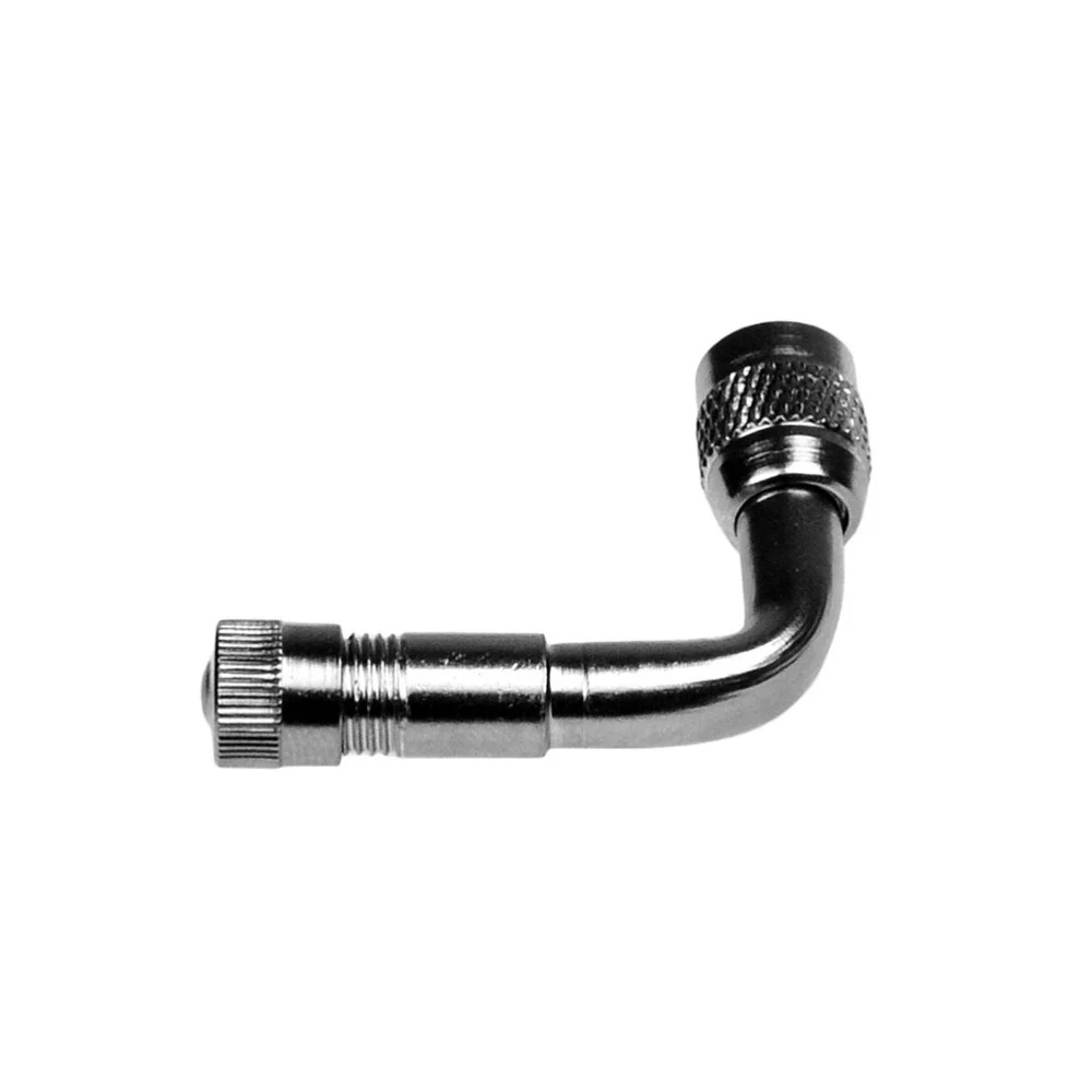 

4Pcs 90 Degree Brass Air Tyre Stem with Extension Adapter for Car Truck Motorcycle(Silver)