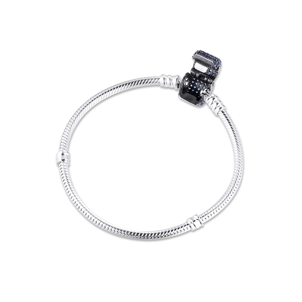 

Royal Blue Signature Bracelets 100% 925 Sterling Silver Jewelry Free Shipping