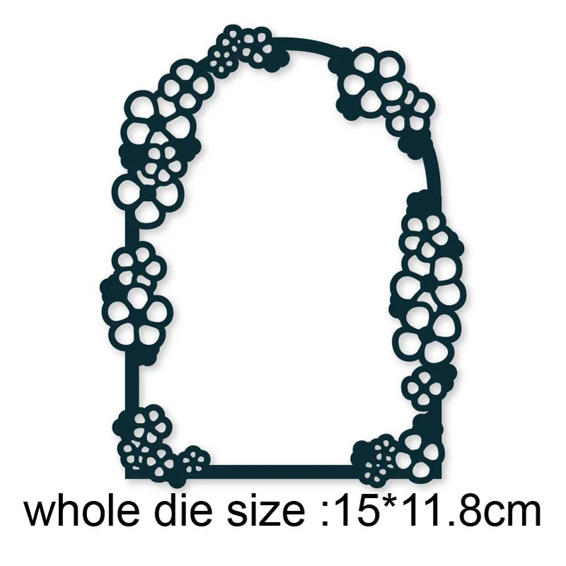 

Lace Flower Door Frame metal cutting dies Scrapbooking dies Diy craft paper knife mould blade punch stencils dies Embossing Dies