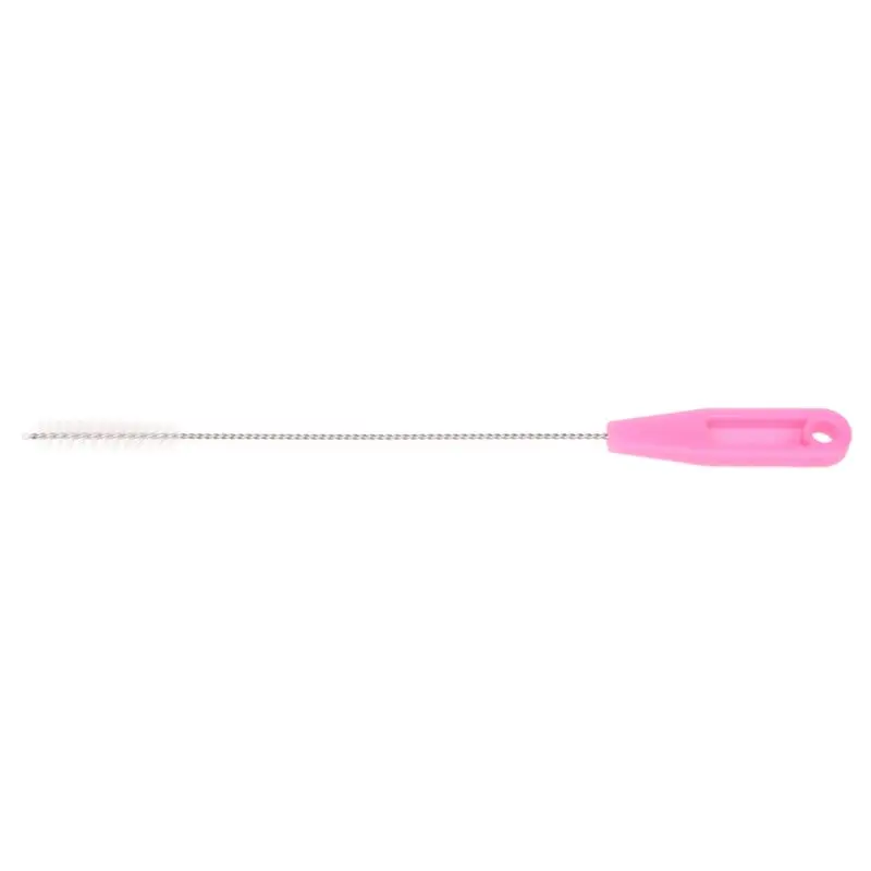 

Pink Plastic Handle Stainless Steel Twisted Bottle Straw Brush Cleaner