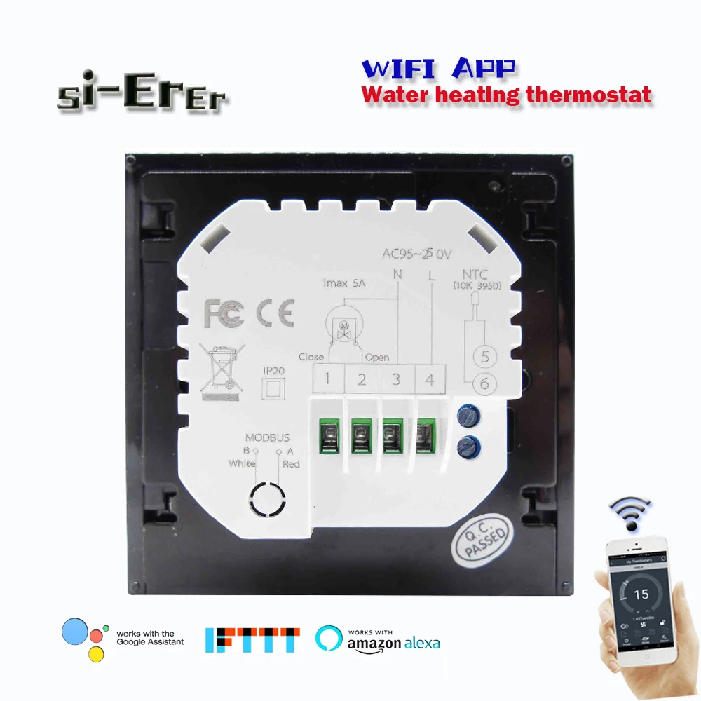 Умный термостат для воды контроллер температуры 3 А Wi-Fi системы теплого пола