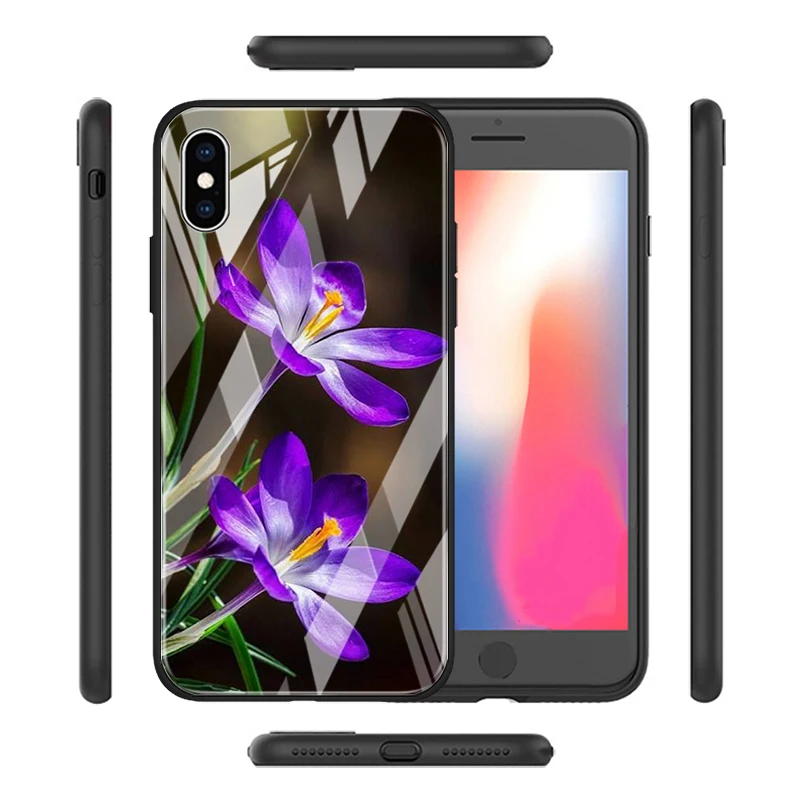 Чехол из закаленного стекла для Apple iPhone 12 Pro Max Mini 11 XS X XR 6S 6 7 8 Plus | Мобильные