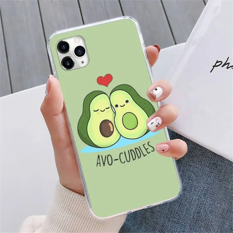 

Cartoon Cute Avocado Phone Case For iphone 12 5 5s 5c se 6 6s 7 8 plus x xs xr 11 pro max mini