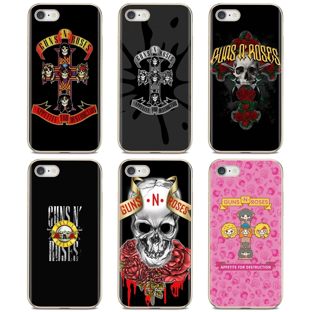 Силиконовый чехол guns n roses для Samsung Galaxy A10 A30 A40 A50 A60 A70 S6 Active Note 10 Plus Edge M30|Бамперы| |