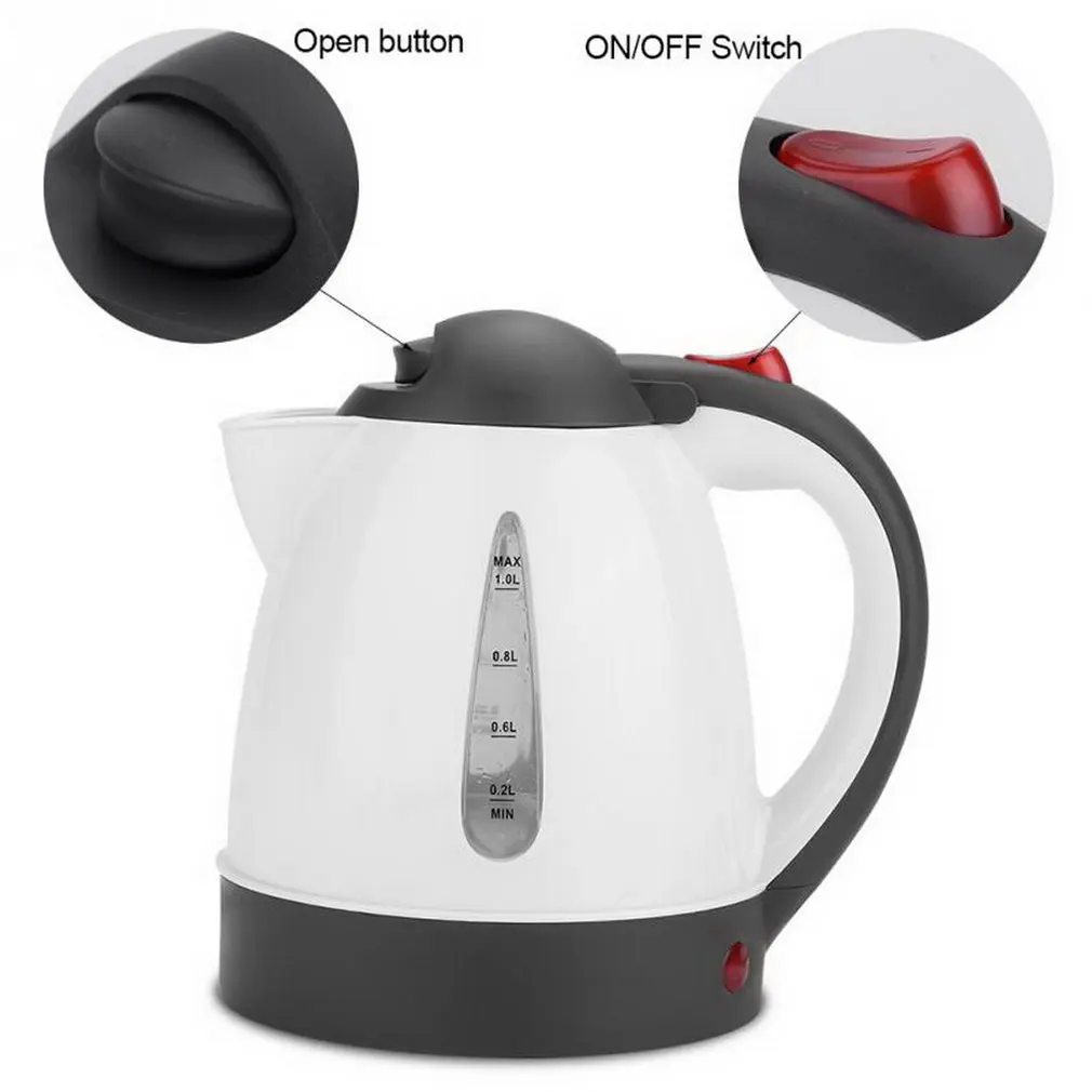 

Car Electric Kettle 304 Stainless Steel ABS Insulation Anti-Scald Car Travel Coffee Pot Tea Heater Boiling Water