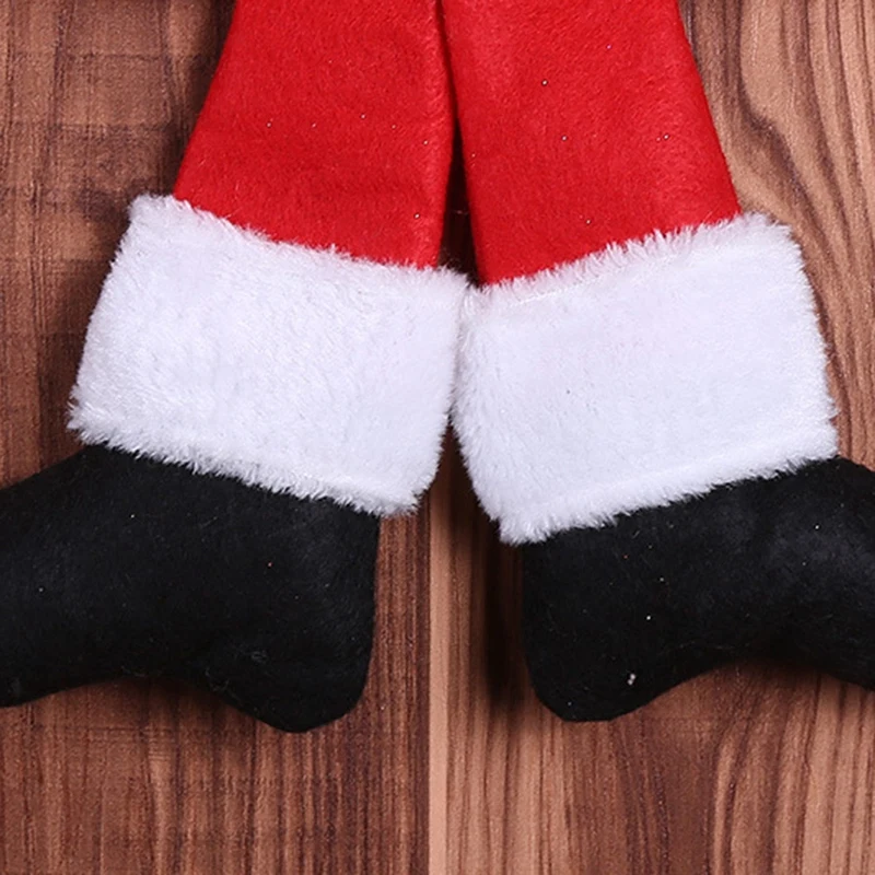 Рождественская Ткань Подвеска бант Декор милый эльф Рождество Кукла на дерево