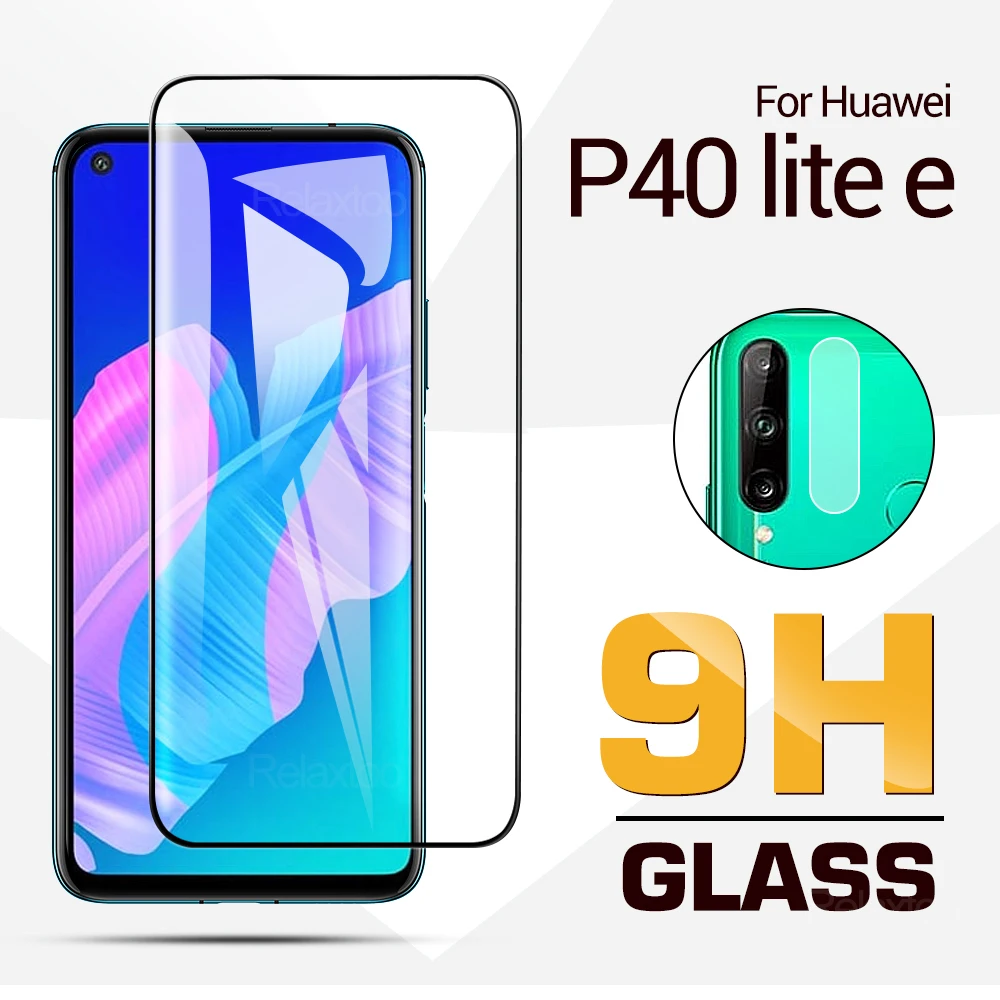 Защитное стекло 2 в 1 для huawei p40 lite Защитная пленка объектива камеры|Защитные