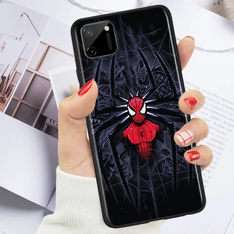 

Spider Marvel Cool for OPPO Realme V15 X5 X3 X50 X7 X2 C17 C11 C3 C2 7 7i 6 6S 6i 5 3 2 Pro Soft Black Phone Case